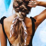 ponytail-with-scarf-hairstyle