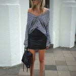 long-shirt-black-leather-skirt