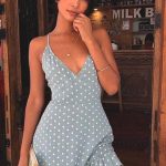 white-polka-dot-ruffle-dress