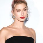 hailey-baldwin-dior-dinner-makeup-red-lipstick