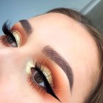 gold-eyeshadow-black-liner-makeup-look-min