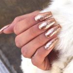 glittery-rose-gold-nail-art-coffin-nails-min