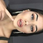 metallic-rose-lips-night-out-makeup-ideas