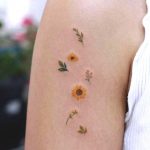 detailed-flower-tattoo-idea-sunflower-tattoos