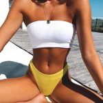 high-cut-legs-bikini-yellow-bottom-white-top-swimsuit-min