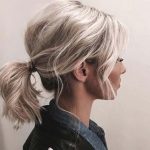 loose-ponytail-short-hair-ideas-2019