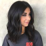 soft-black-hair-color-medium-length-haircut