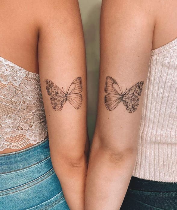 butterfly-matching-tattoo-idea | Ecemella