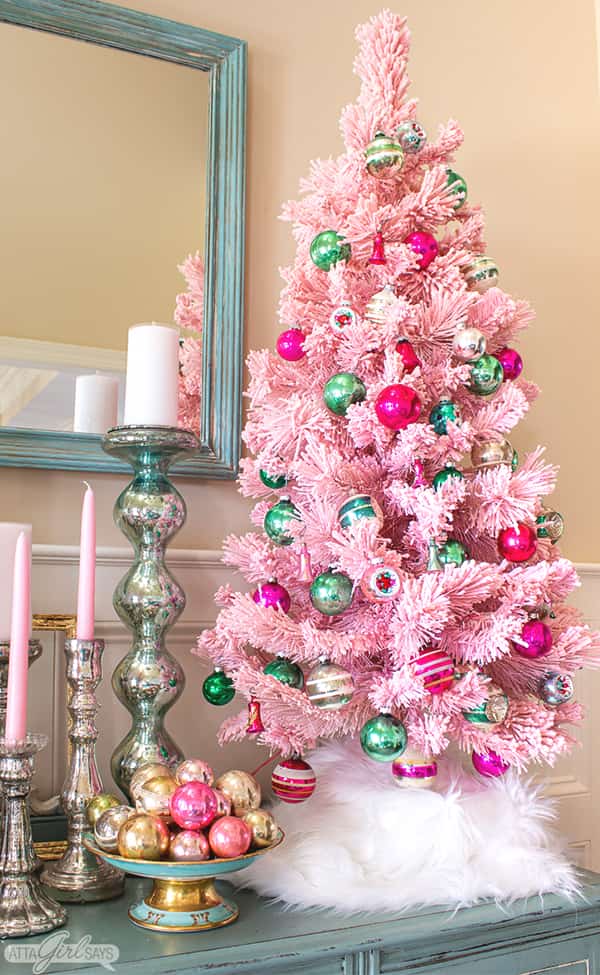 pink-christmas-tree-aesthetic | Ecemella